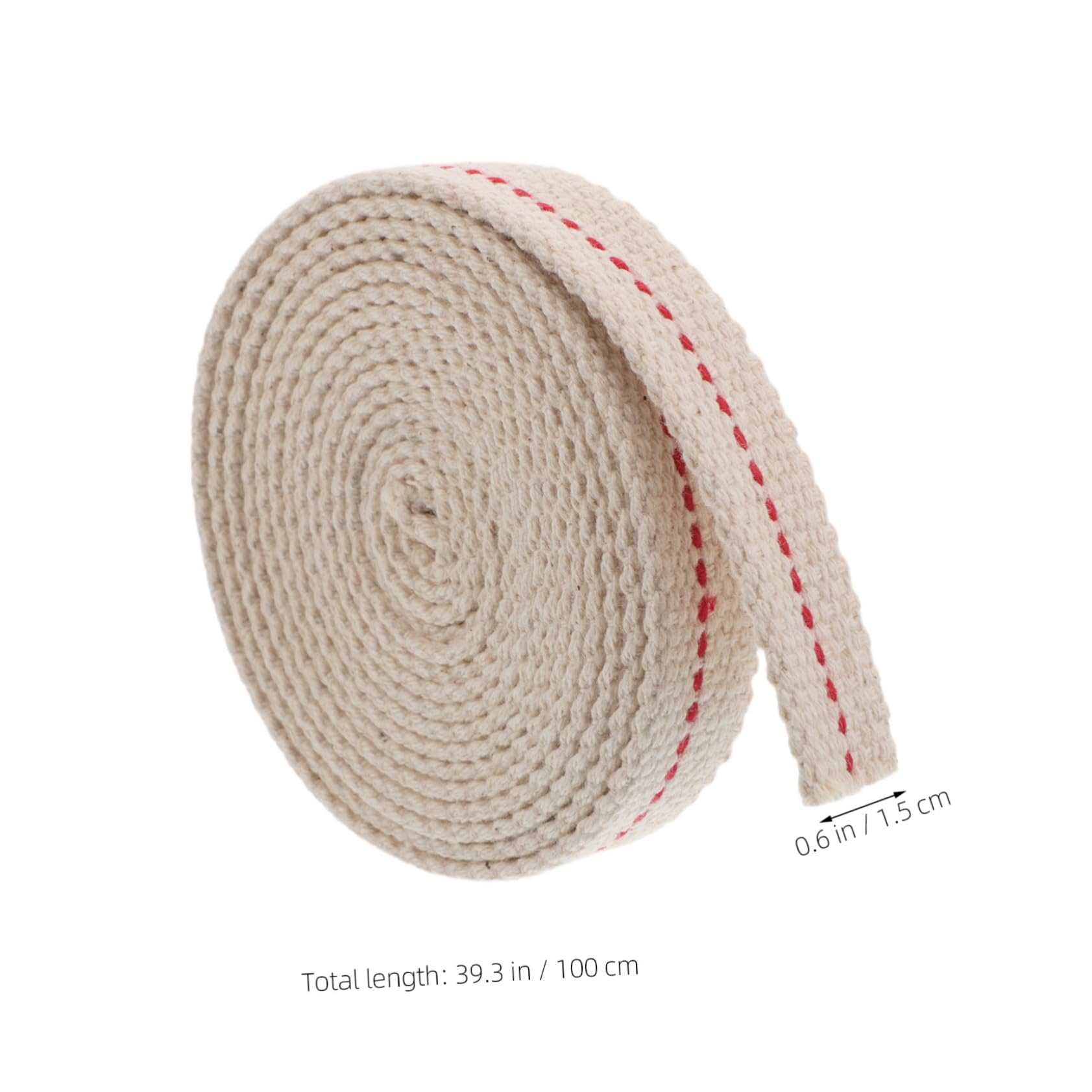 Kisangel 2Rolls Cotton Flat Wick for Kerosene Lamps Natural Cotton Replacement Wick for Hurricane Lanterns Vintage Oil Lamps for Outdoor Camping Wilderness Adventures