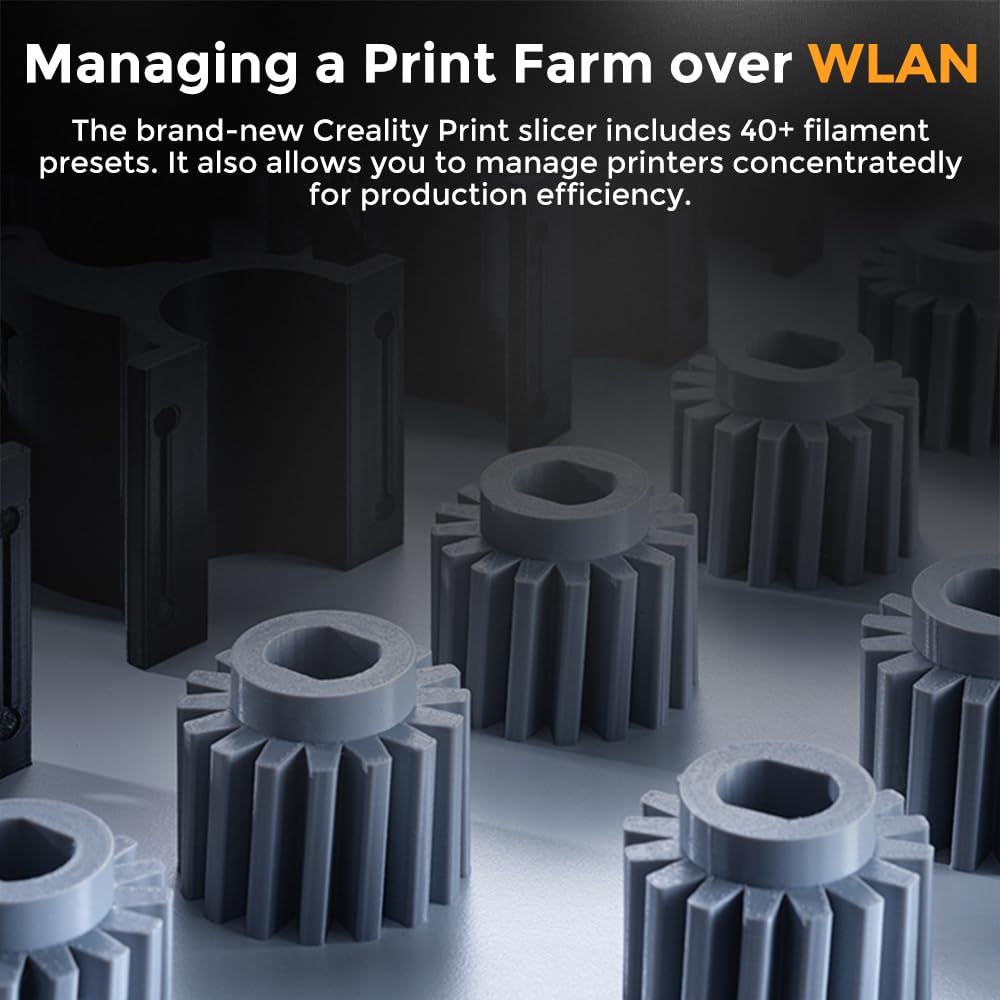 Creality K1 Max 3D Printer with Smart AI Function 600mm/s Printing Speed 20000mm/s² Acceleration, Core XY Structure 11.81x11.81x11.81 inch Large Build Volume Auto Leveling Dual-Gear Extruder: ENDER 5 MAX