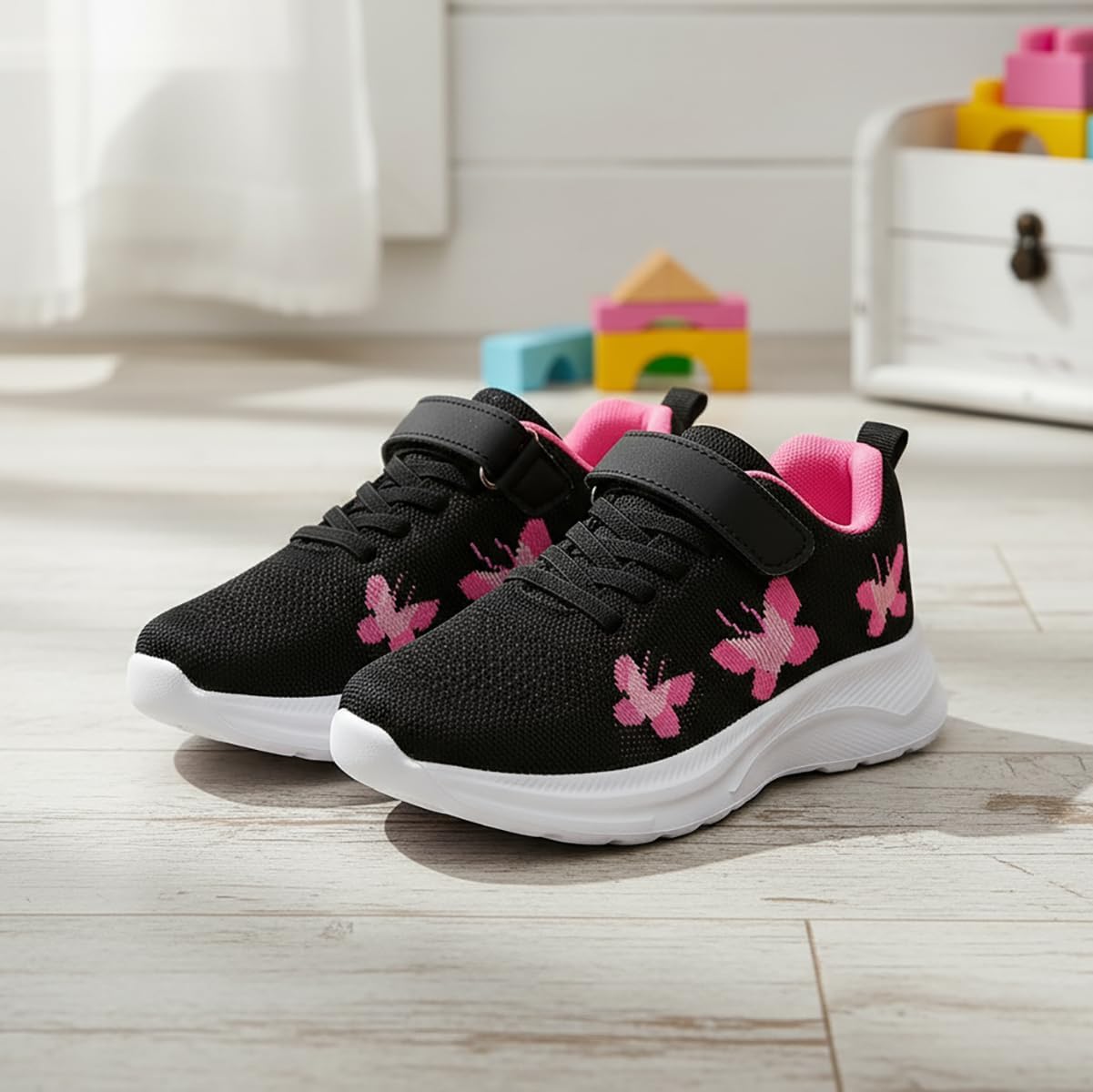 Girls Toddler Sneakers Tennis Shoes Kids Lightweight Breathable Running Athletic Shoe for Toddler/Little Kid/Big Kid