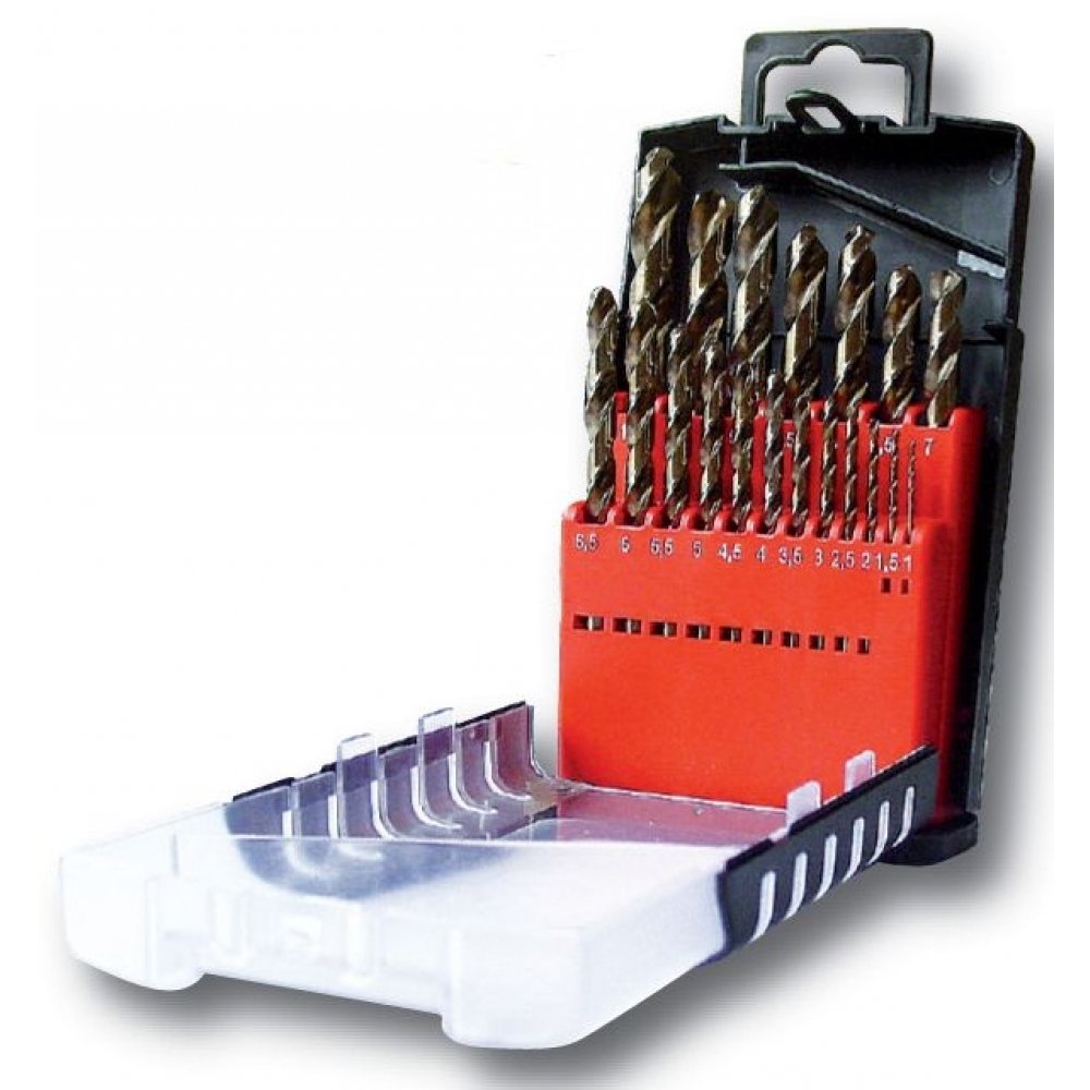 Forets cobalt coffret 19 pièces hss métal inox percer acier résistant perceuse rotative