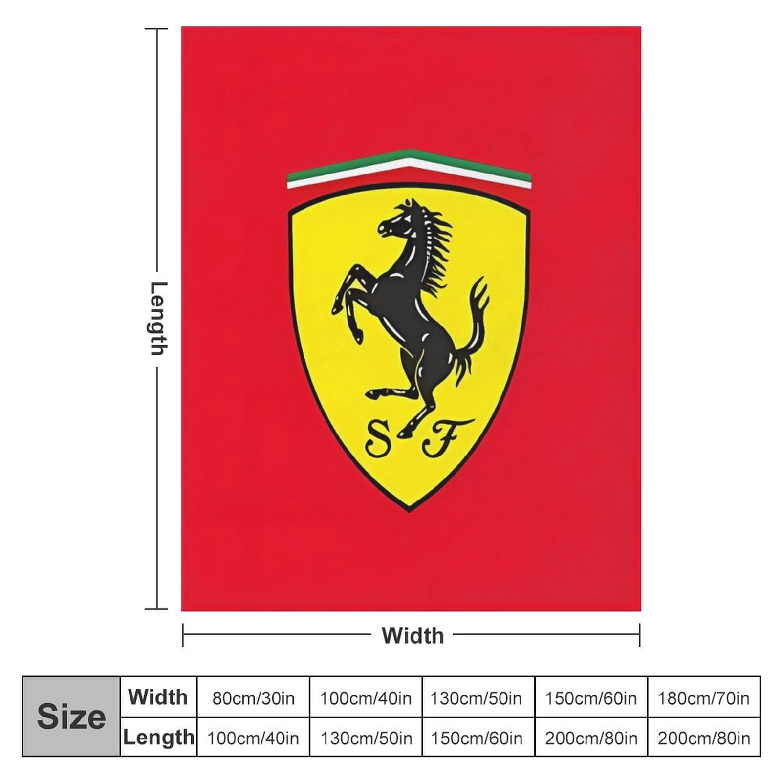 Amazon｜スクーデリア・フェラーリf1チーム 毛布 ブランケット