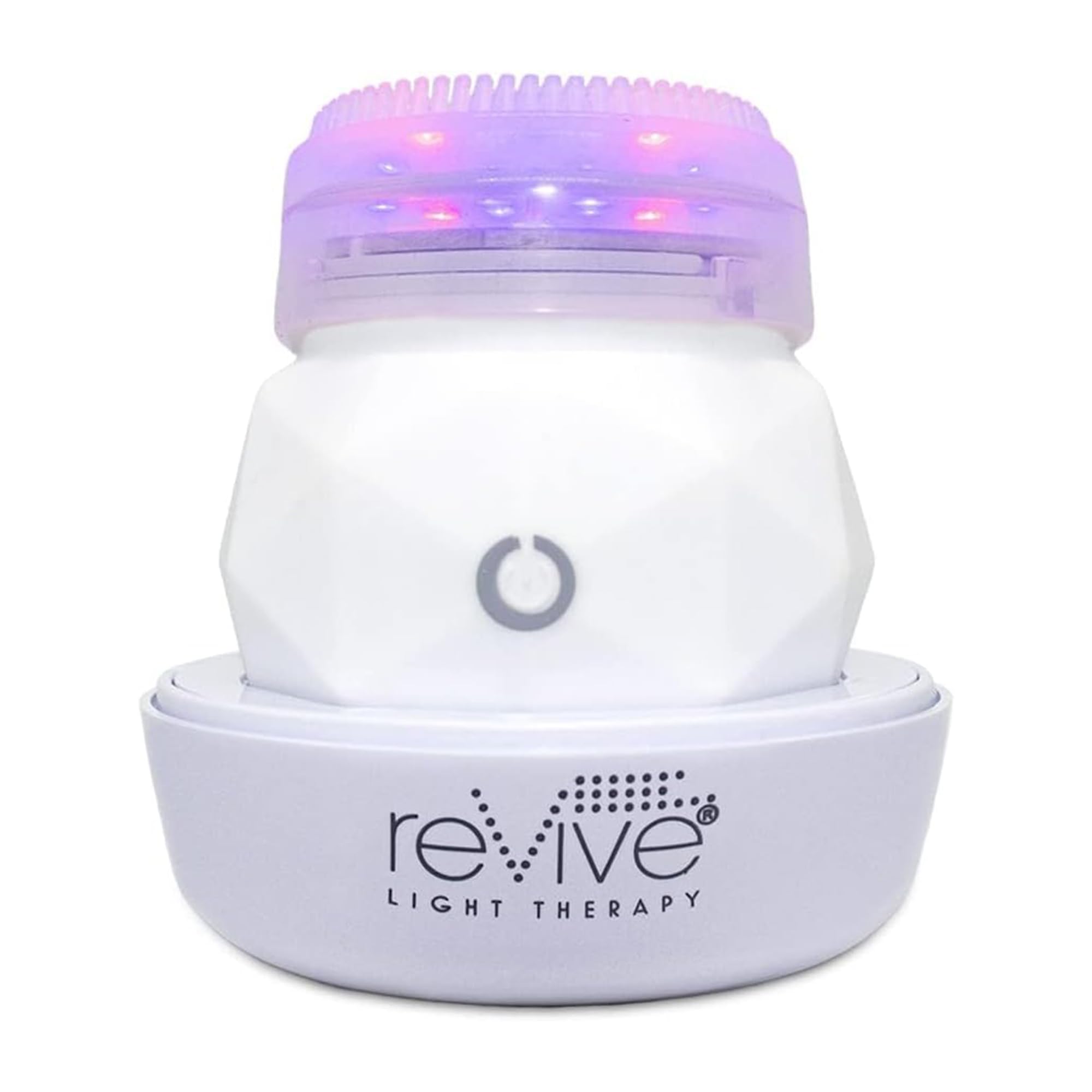 reVive Light TherapySoniqué Mini Acne Cleanser, Battery-Operated Sonic Face Cleanser Brush with Blue & Red Light Therapy, Medical-Grade Acne Device for Face & Body, Water-Resistant