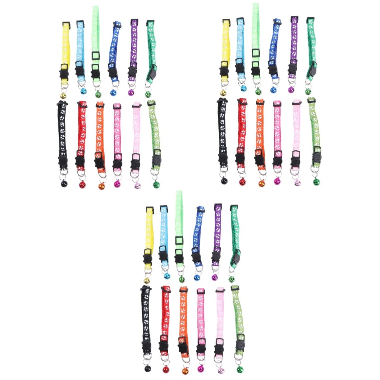 Mipcase 36pièces Collier pour Animaux De Compagnie Collier Collar Fashion avec Cloche pour Et Chiens