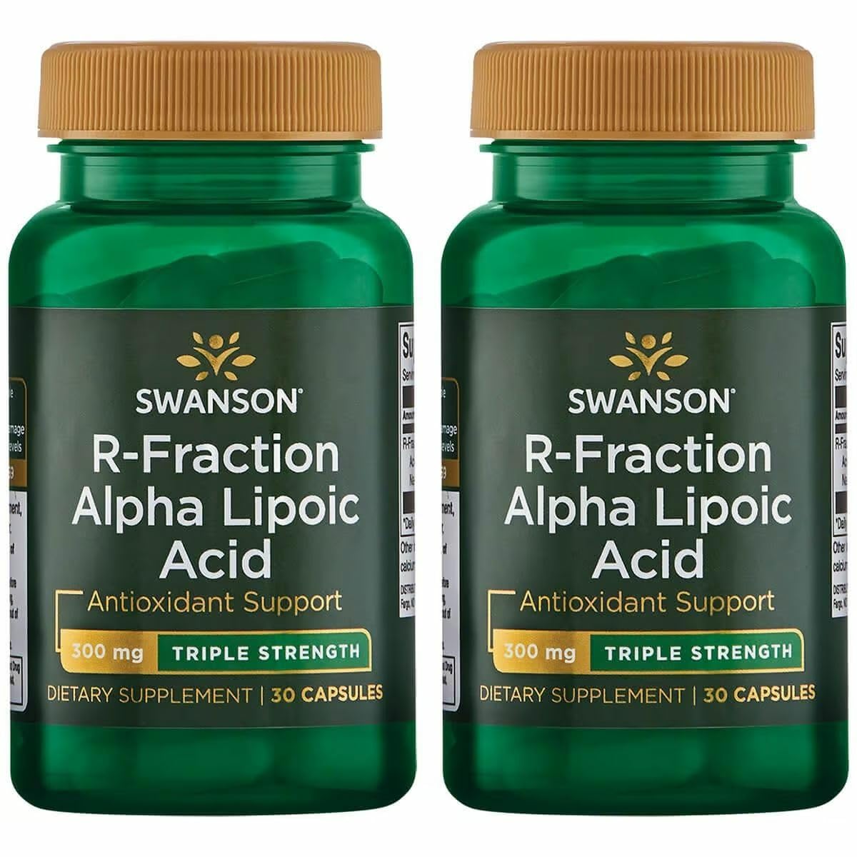 Swanson R-Fraction Alpha Lipoic Acid, 300 mg, 30 Capsules, 2 Pack 30 Count (Pack of 2)
