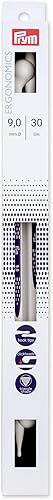 Prym 190 312 Aguja ergonómica de Punto (9 mm/30 cm), Blanco, Talla única
