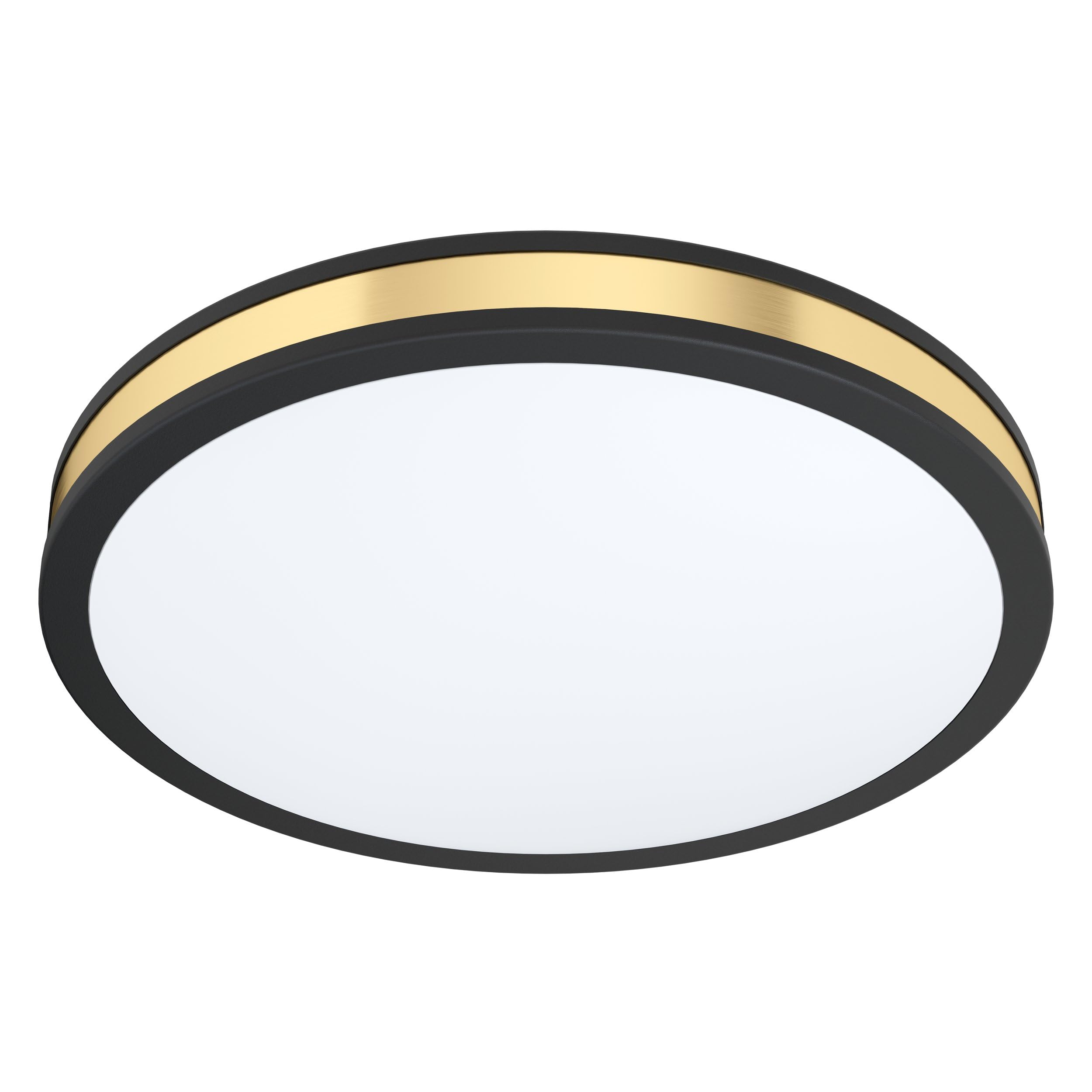EGLO Pescaito Ceiling Light - Round - Black/Gold/White - 380mm