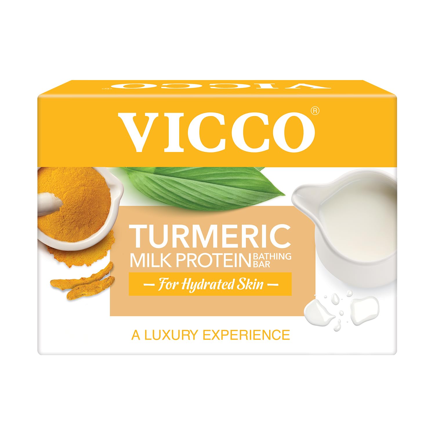 Vicco Turmeric Milk Protein Bathing Bar | Bathing Soap for Sooothing, Moisturizing, Hydrating and Skin Brightening | Suitable for All Skin Types | Men and Women, 100 gm Each (Pack of 2) (200g)-image-41
