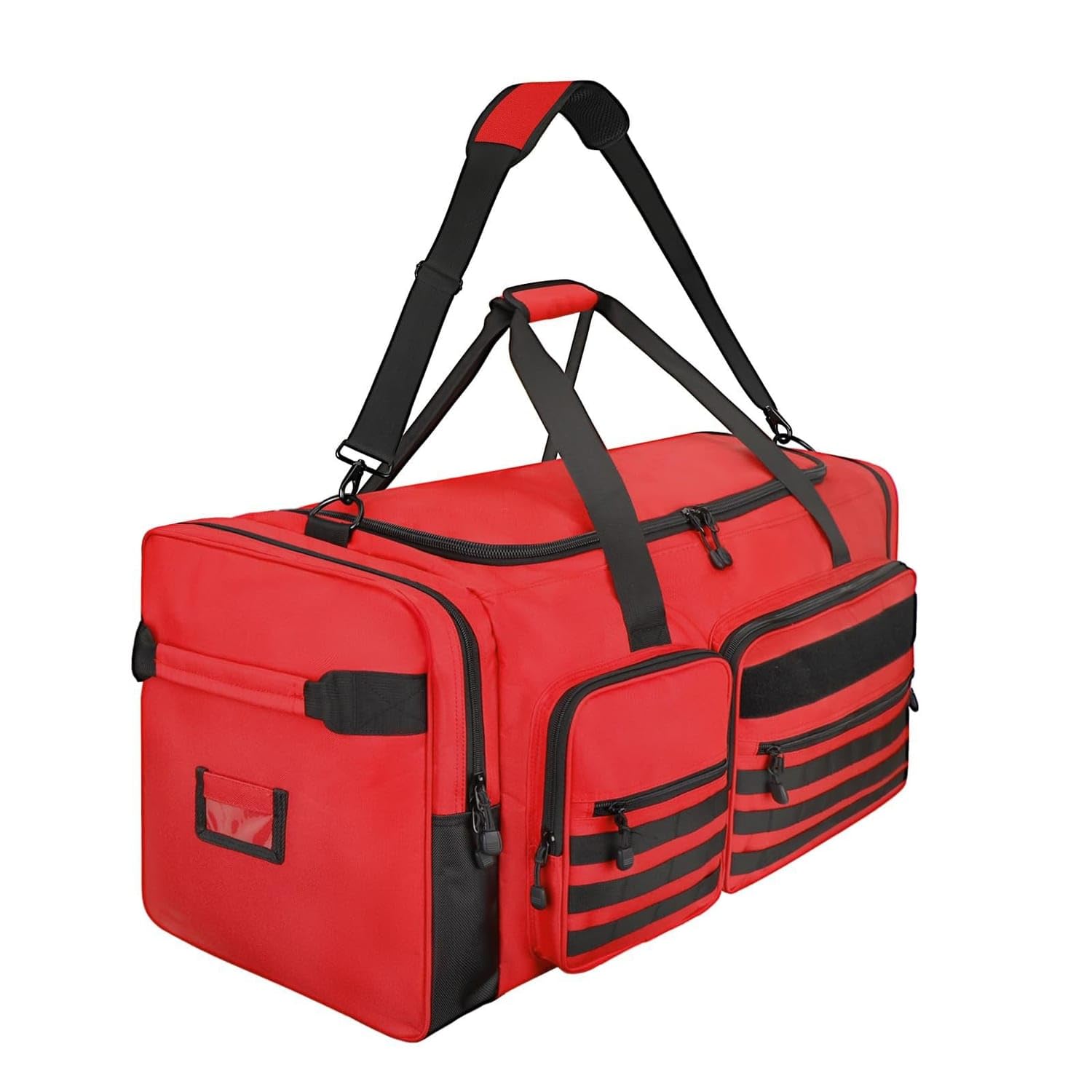 URJIX™ Waterproof Baseball Travel Bag Soft-Sided Sports Duffel Red | Convenient Carrying Safeguarding Red-picture-54