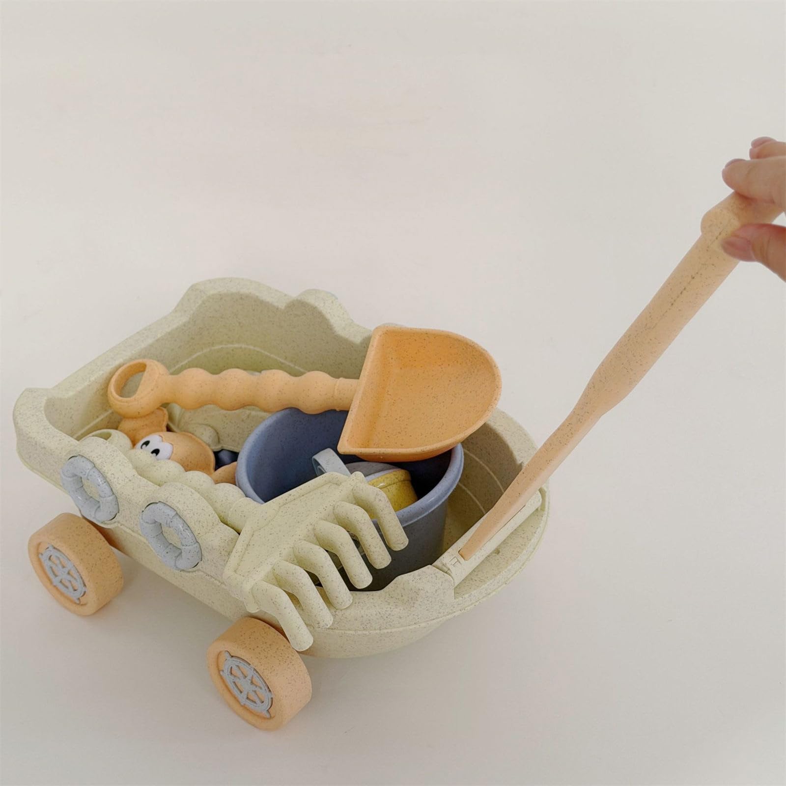 Set attività da Spiaggia per Bambini Robusti Oggetti da Gioco da Costruzione in ABS per Sabbia e Acqua Oggetti da Gioco con sabbiera dai Colori Vivaci Collezione Colorata Che Include Pala