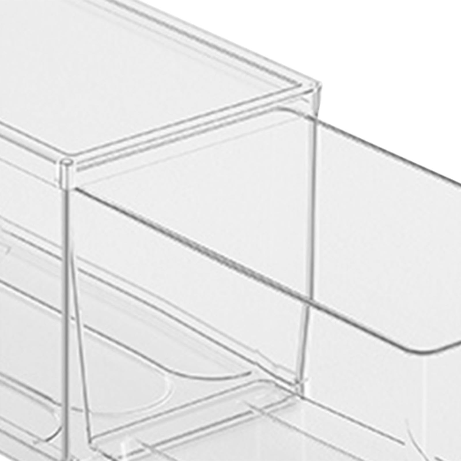 2 Cajas Organizadoras para Refrigerador, Cajas de Almacenamiento Multifuncionales Transparentes de Gran Capacidad para