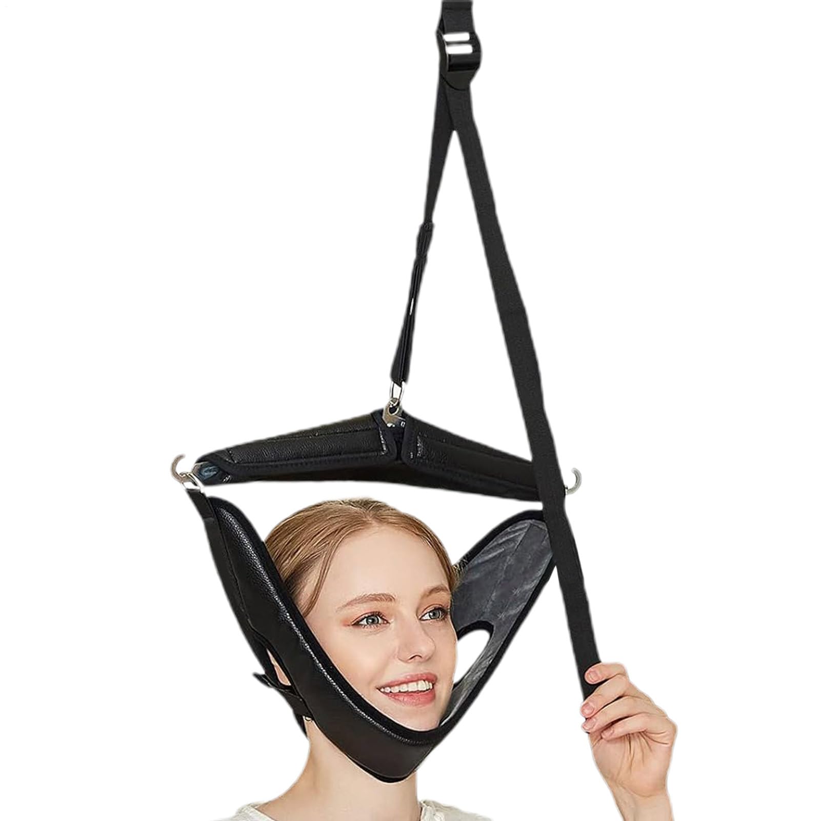 Sangle d'étirement cervicale - Ceinture de soutien cervical, dispositif de traction cervicale | Kit d'étirement cervical à suspendre, dispositif de traction cervicale, traction de la tête pour soulage