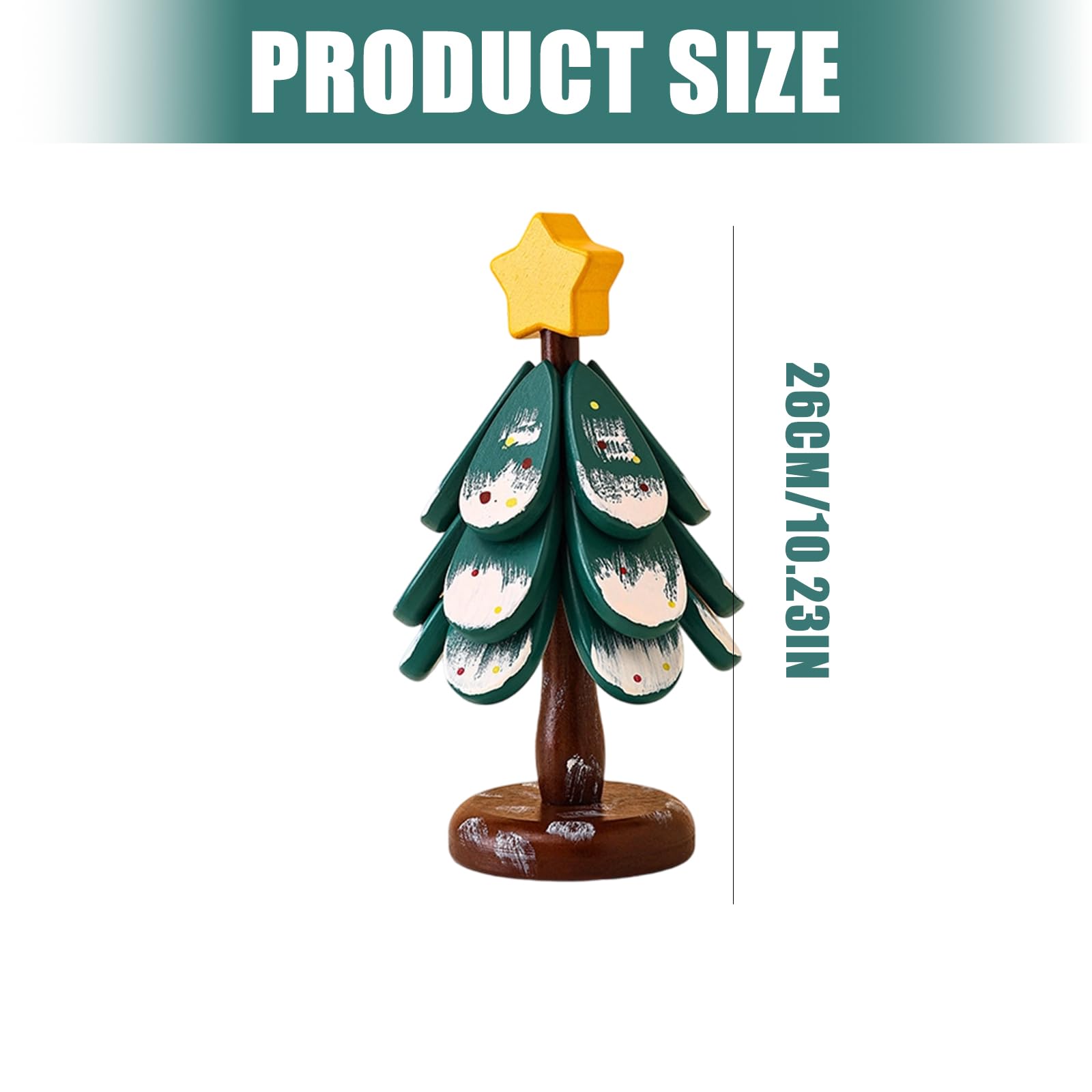 Juego de manteles individuales de Navidad, salvamanteles de madera, posavasos, salvamanteles de madera para platos calientes, soporte para sartén caliente, juego de salvamanteles para árbol de Navidad