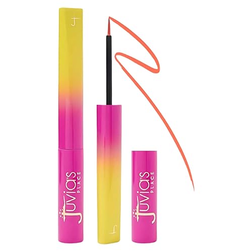 Miniatura 9 de Juvia's Place Garden Of Juvia's Liquid Liner Pink Hibiscus - Rosa fucsia brillante, maquillaje líquido de color intenso, sin crueldad, a prueba