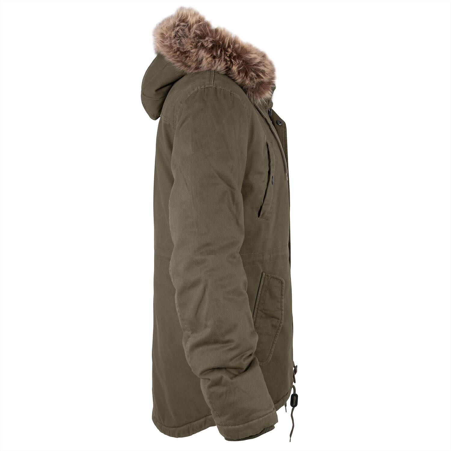 bw-online-shop Winterparka Fishtail mit Futter Herren Parka Jacke