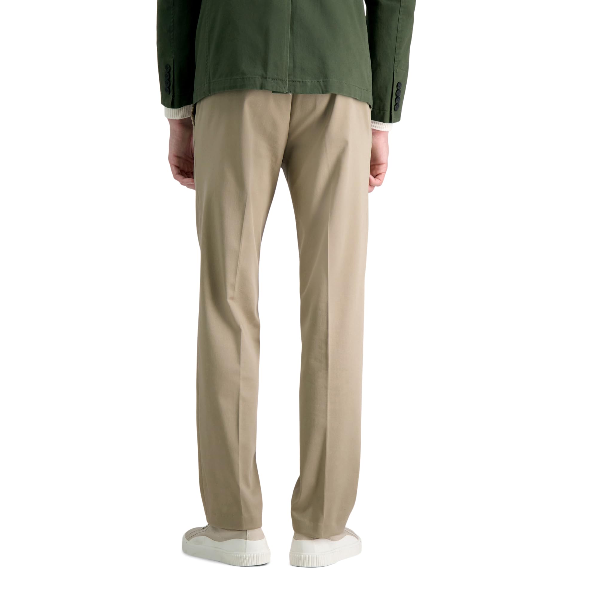 Haggar Premium No Iron Khaki Straight Fit Flat Front Casual Pant - Recto Hombre