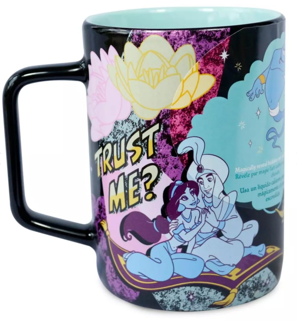 Disney Store Aladdin and Jasmine Heat Changing Mug