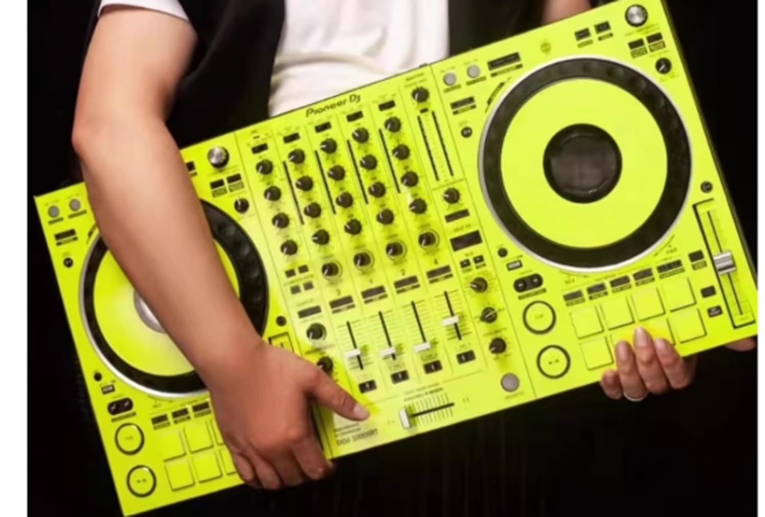 Protective Cover Skin for Pioneer DDJ-1000SRT Film Sticker(Fluorescent Green)