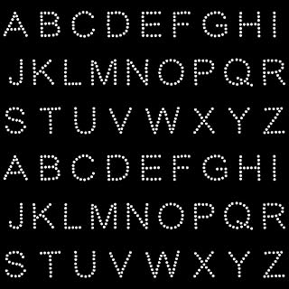 FINGERINSPIRE 2 Sheet Alphabet Rhinestone Iron on Transfer Glitter 26 Letters Rhinestone Patches Hot Melt Rhinestone Patches Alphabets Pattern Iron on Patches for Wedding Clothes Dress Decoration