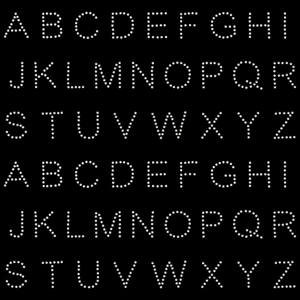 Lettres alphabet à repasser pour personnaliser une veste de mariage