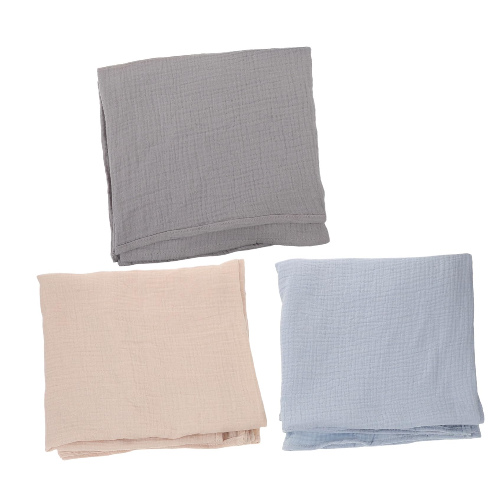 3 Piezas Manta para Recién Nacido de Gasa Envoltura Transpirable para Bebés Unisex Mantas de Muselina para Dormir y Baño Fácil de Usar para Padres Primerizos