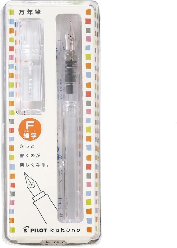 Kakuno Fine-Nib Fountain Pen, Non Color Body (Fka-1Sr-NCF)