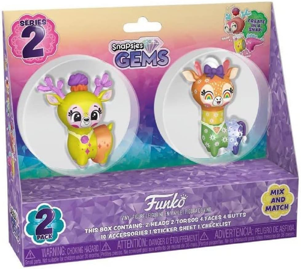 Funko Snapsies: W3 Gems-2PK(Easter) Lemon&Rainbow