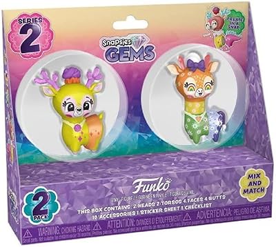 Funko Snapsies: W3 Gems-2PK(Easter) Lemon&Rainbow