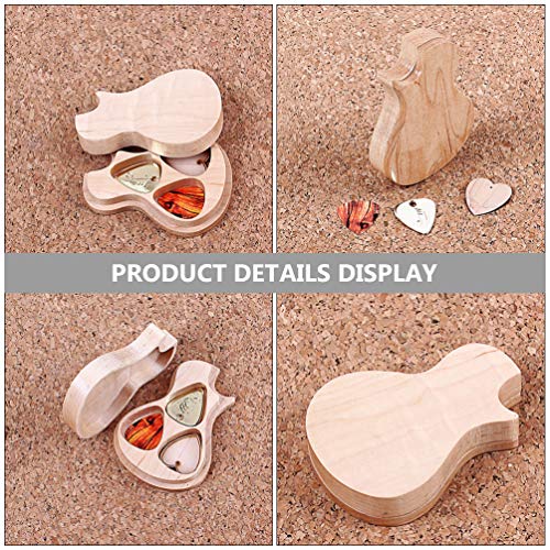 Artibetter Houten Gitaar Pakken Gepersonaliseerde Gitaar Hout Picks Box Handgemaakte Houten Gitaar Kookpot Cadeau Voor… - Image 6