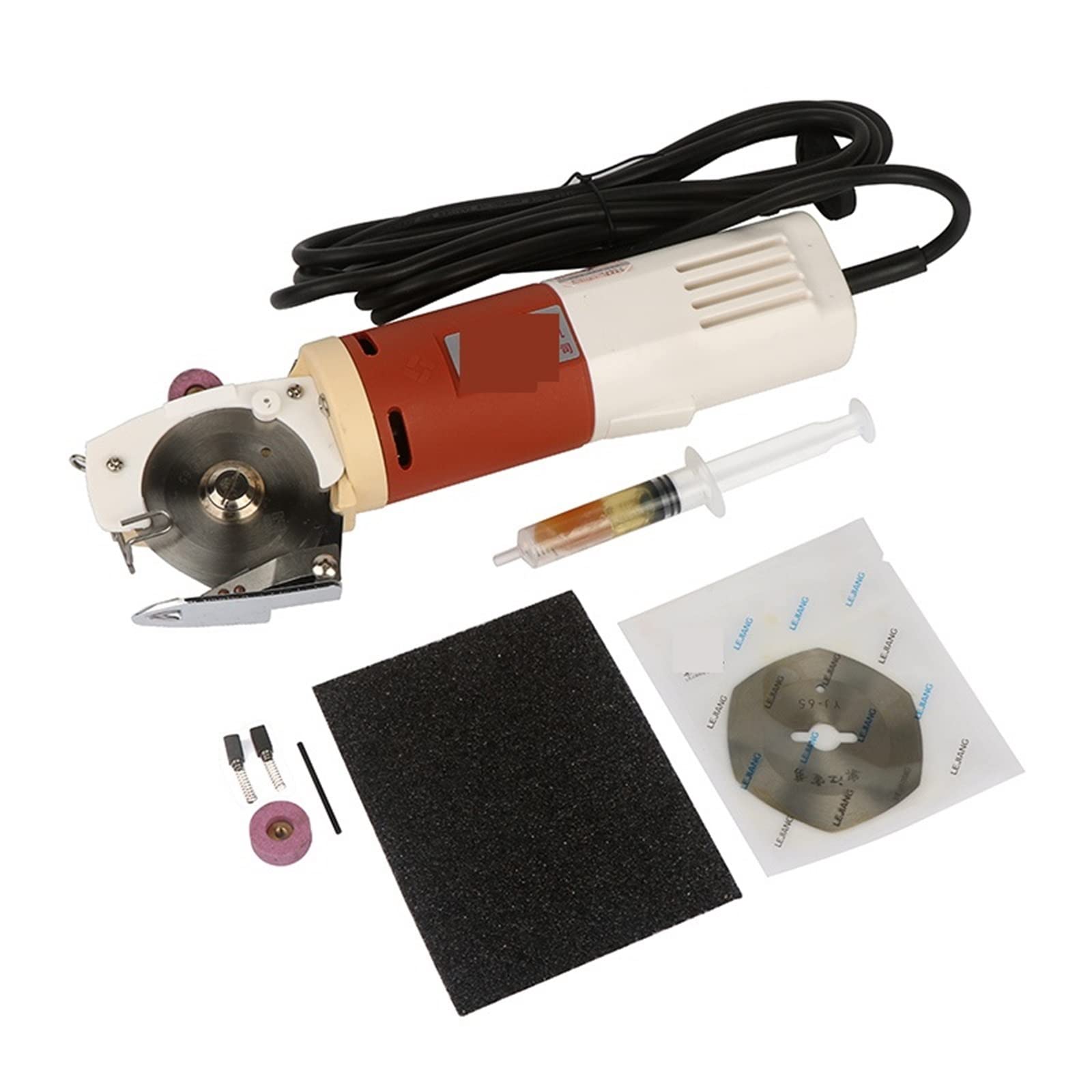 Cortapelos eléctricos para ovejas, Tijeras eléctricas, máquina de corte de tela, cuchillo redondo, cortador de tela, hoja rotativa de 65mm for tela, máquina de corte de cuero para Perros Gato Cabra Al