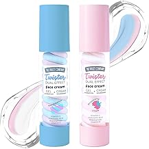 The Fruit Company Twister Dual Effect Face Cream Pack 2 x 50g - Gel + Cream with Hyaluronic Acid, Vitamin C and E, Niacinamide, Daily Glow (Cloud and Strawberry Cream)