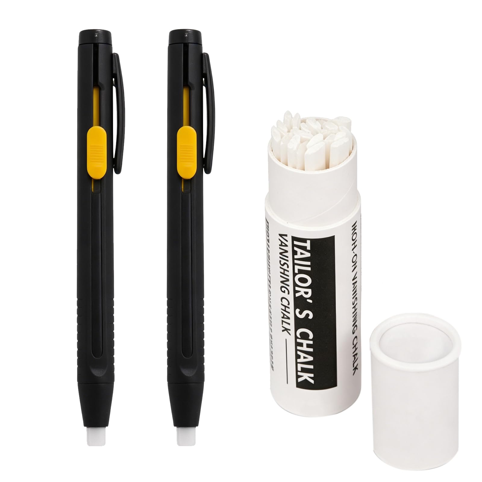 2 Pcs Heat Erasable Fabric Markers Set, with 20 Replacement Refills