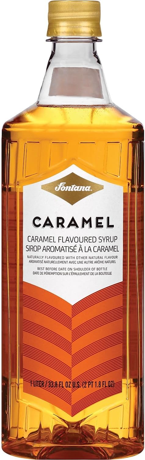 Fontana Caramel Flavored Coffee Syrup, 1 Liter (NES41271)