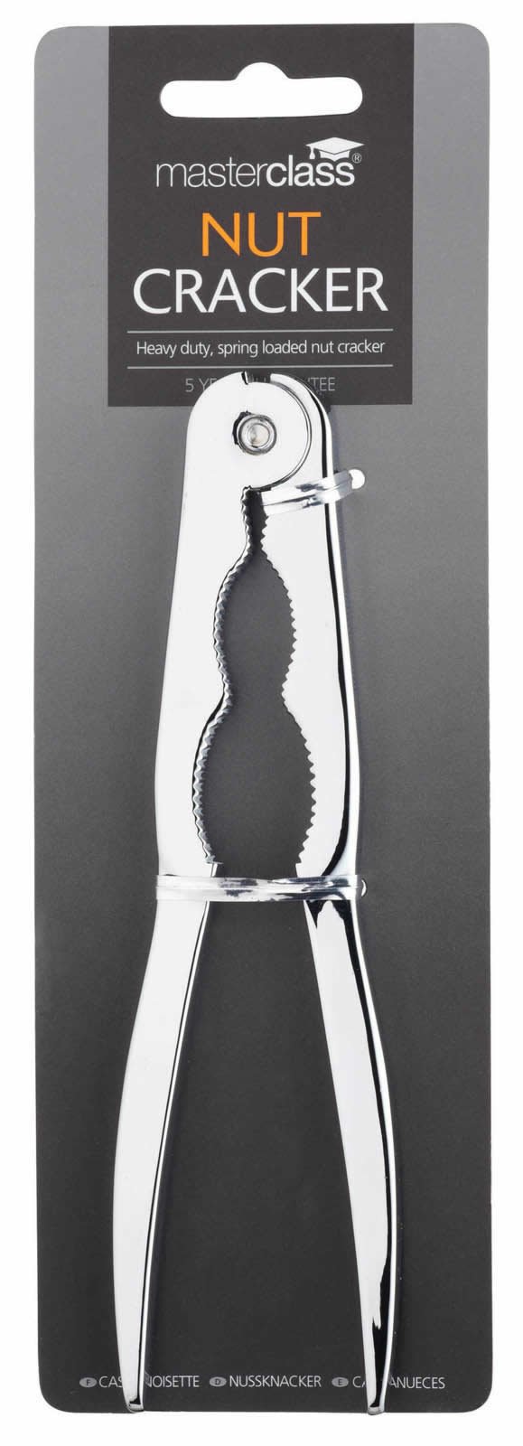 MasterClass Deluxe Stainless Steel Nutcracker, 17 cm (6.5