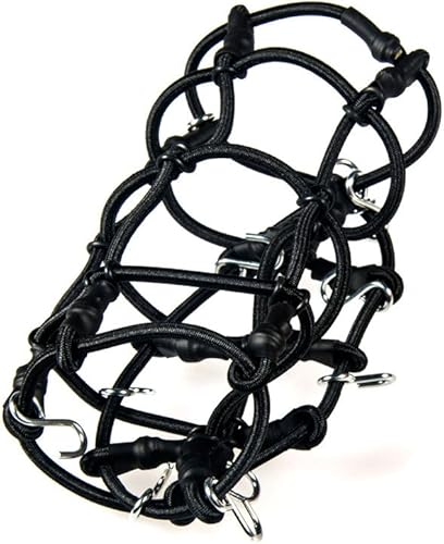 Miniatura 10 de MOHERO Red de equipaje elástica RC 110 con gancho para vehículos RC 110th RC Crawler Truck Car D90 TRX4 Roof Rack (amarillo)