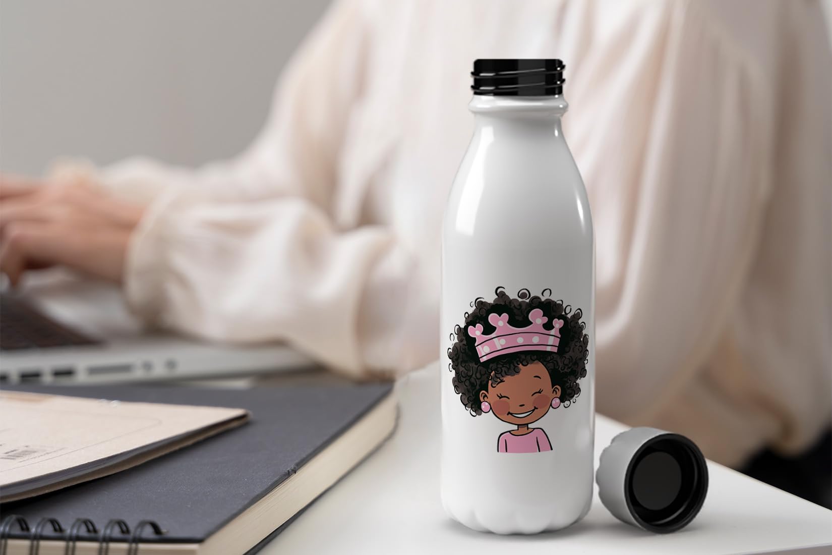 MAXIKIWI, Single Wall Water Drinking Bottle with Screw Cap, Non Insulated Lightweight Aluminium, BPA Free, Leak-Proof - Image 2