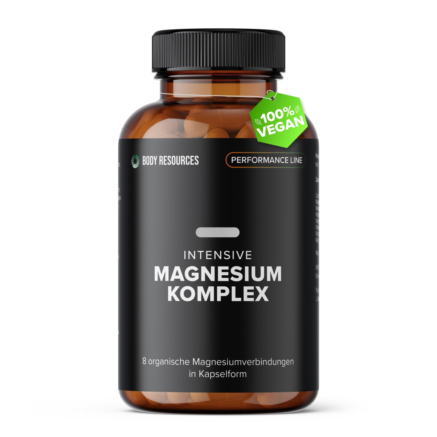 Intensive Performance Magnesium Komplex I 8 Organische Magnesiumverbindungen I Premiumqualität I Made in Germany I Laborgeprüft I Vegan