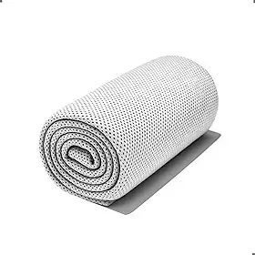 Toalha Microfibra Alta Absorção Grande 150 X 80 Cm Ultrafina Com Bolsa Secagem Rápida Compacta Academia Acampamento Natação (Branca e Preta)