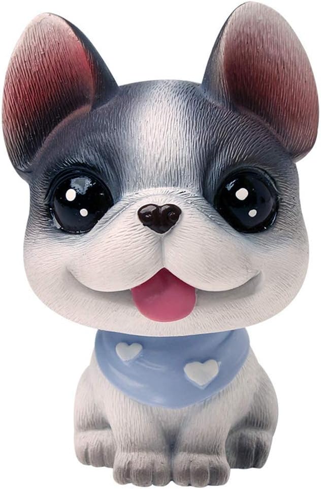 Bobble Head Figures, Dog Bobbleheads for Dashboard，Animal Bobble Head，Car Decorations,Puppy，Bobbing Head Dogs for Car,Kid's Gift (French Bulldog)