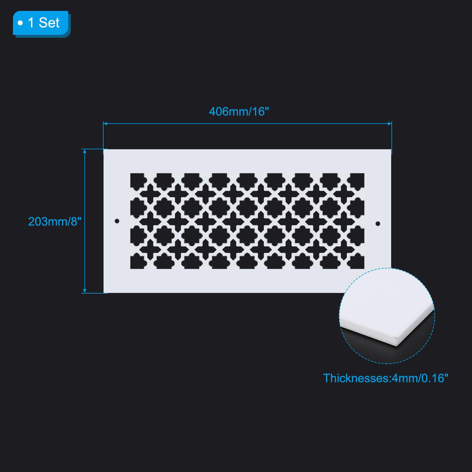 PATIKIL Air Vent Cover Grille for 13.5"x5.5" Duct Opening - Image 2