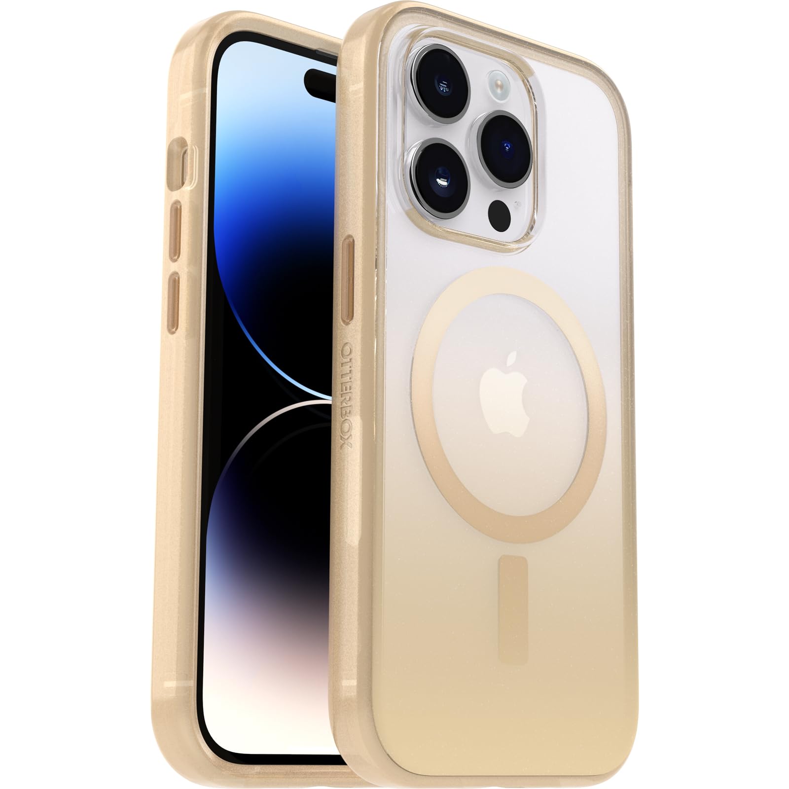 OtterBox Cover Serie Clear Case con MagSafe per iPhone 14 Pro, Resistente a Shock e Cadute, Ultra Sottile, Protettiva, Testata 2x vs le norme anti caduta MIL-STD 810G, Tiara