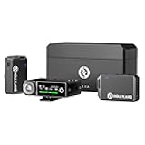 Hollyland/HollyView Lark Max Microphone 8GB Onboard Storage MaxTimbre Technology 1 Transmitter & 2 Receiver for Camera DSLR Smartphone Computer for YouTube FacebookLive