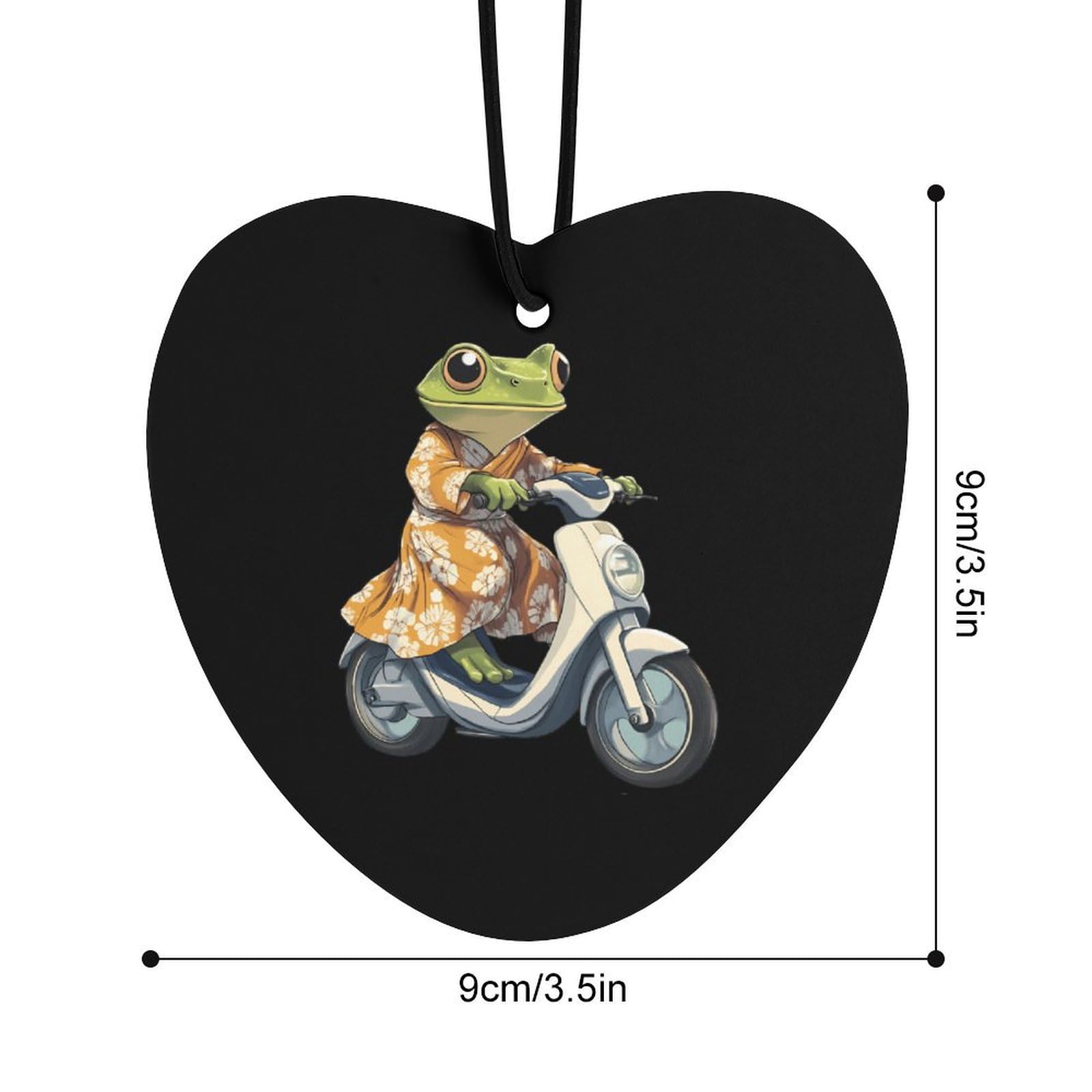 Frog Ride Motorcycle Car Air Freshener Hanging Aromatherapy Tablets for Car Accessories Love form