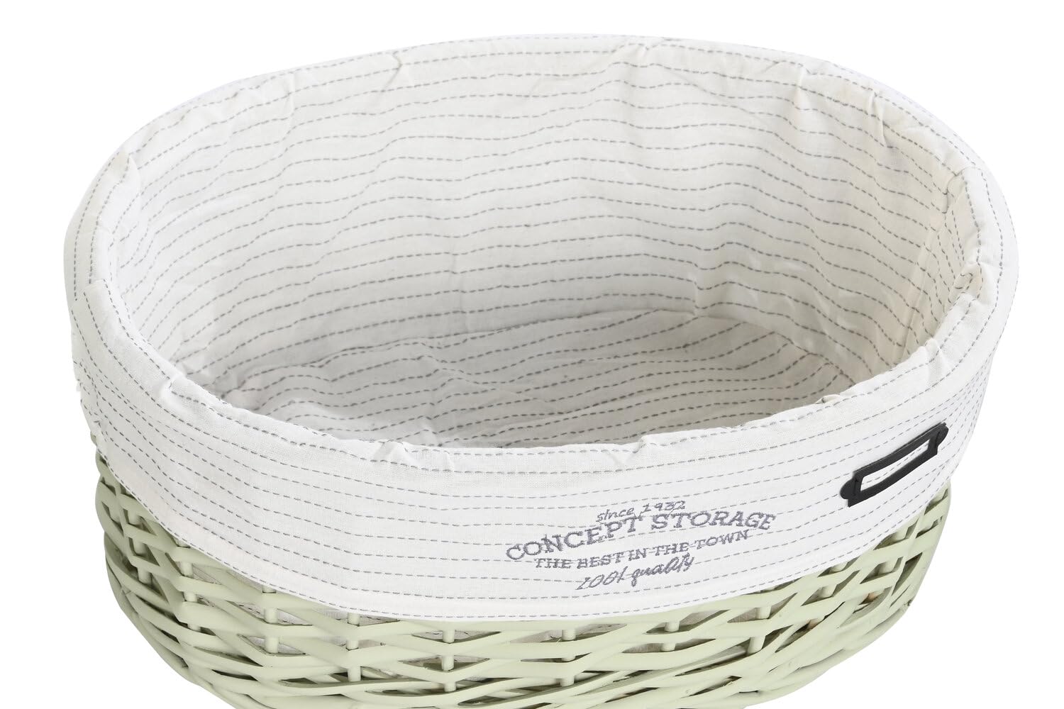 CESTA ROPA SET 5 MIMBRE POLIESTER 51X37X56 VERDE