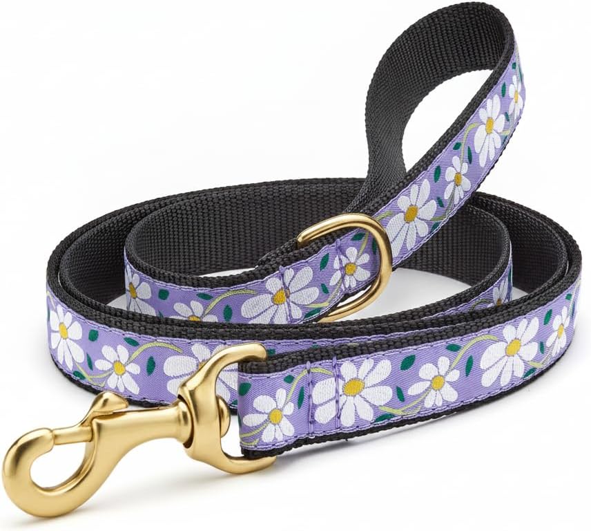 Up Country Daisy Leash 5/8" Width - Narrow (5' Length)