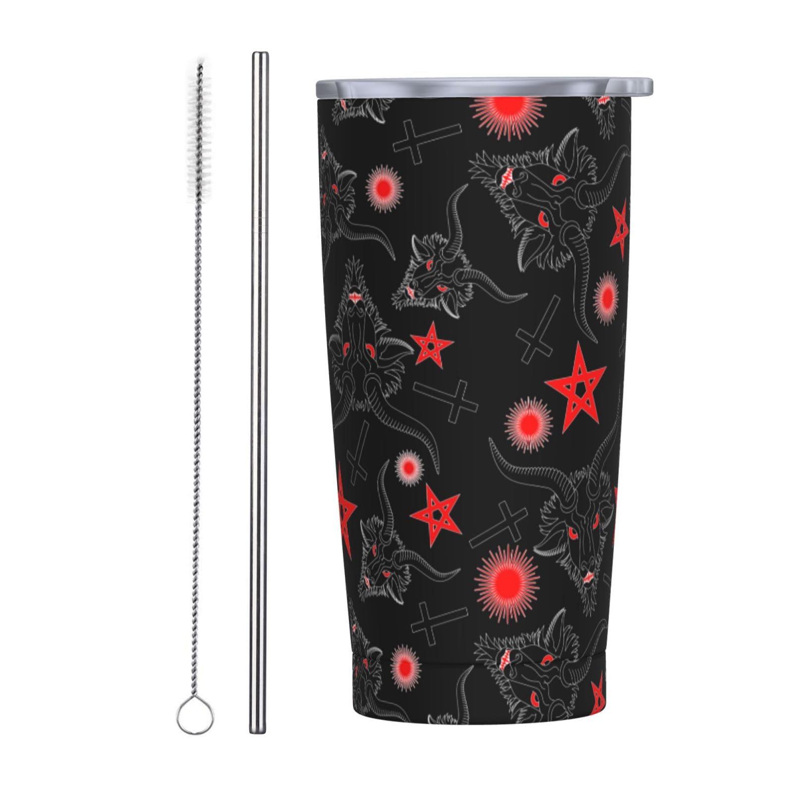FYOBOT Baphomet Demon Satanic 20oz Car Sippy Cup With Cleaning Brush  Insulated Travel Stainless Steel Coffee Cup For Cold & Hot Drinks :  Amazon.ca: Baby