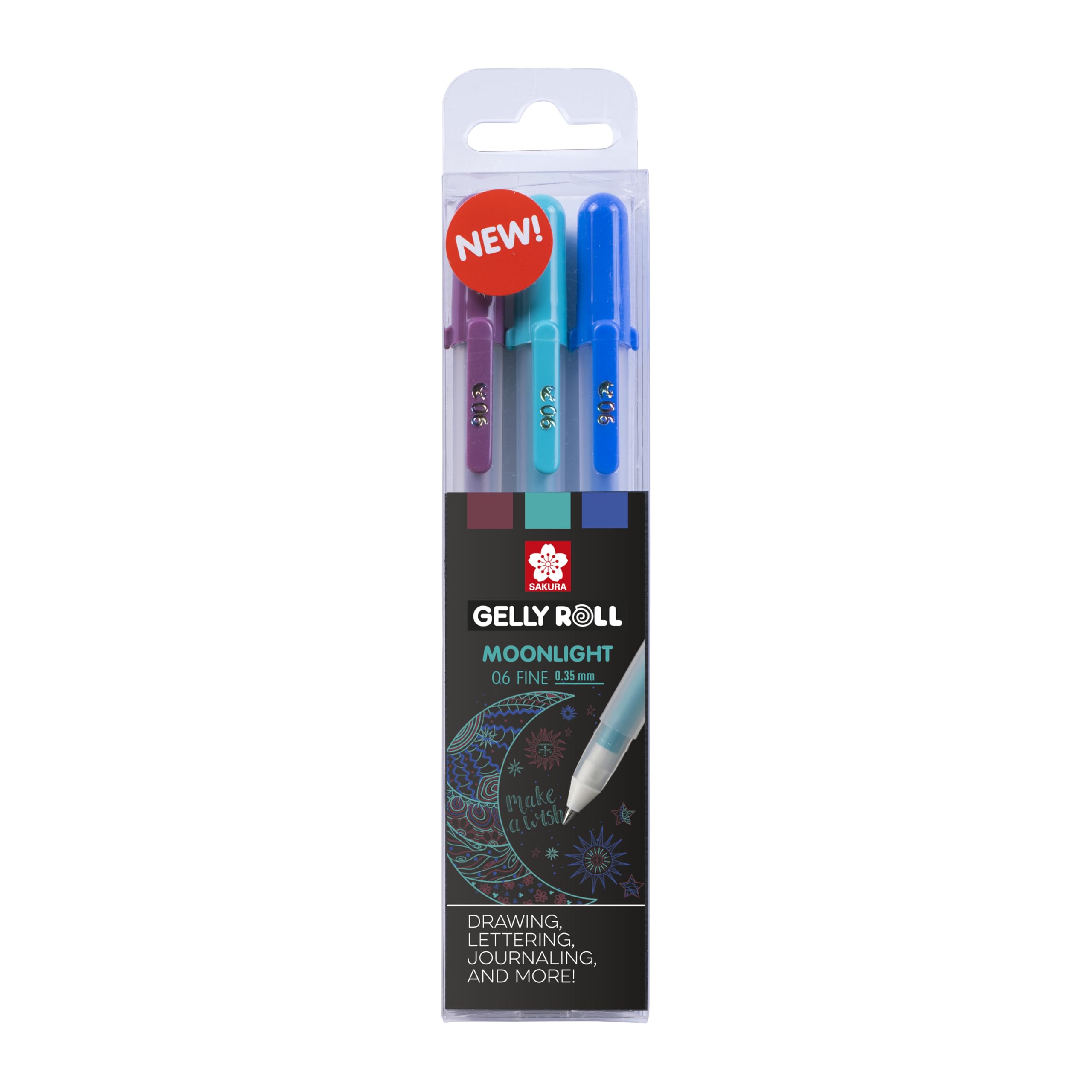 Gelly Roll Moonlight 06 Set of 3 Galaxy