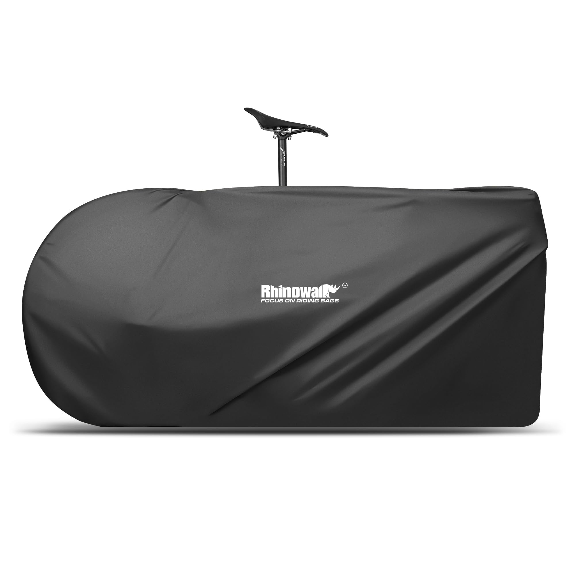 Rhinowalk Bicycle Transportation Bag Ultralight Bike Travel Carrying Bag Lightweight Storage Case Cycling Accessories for 26 inch to 27.5 inch Mountain and 700C road bike (Black)