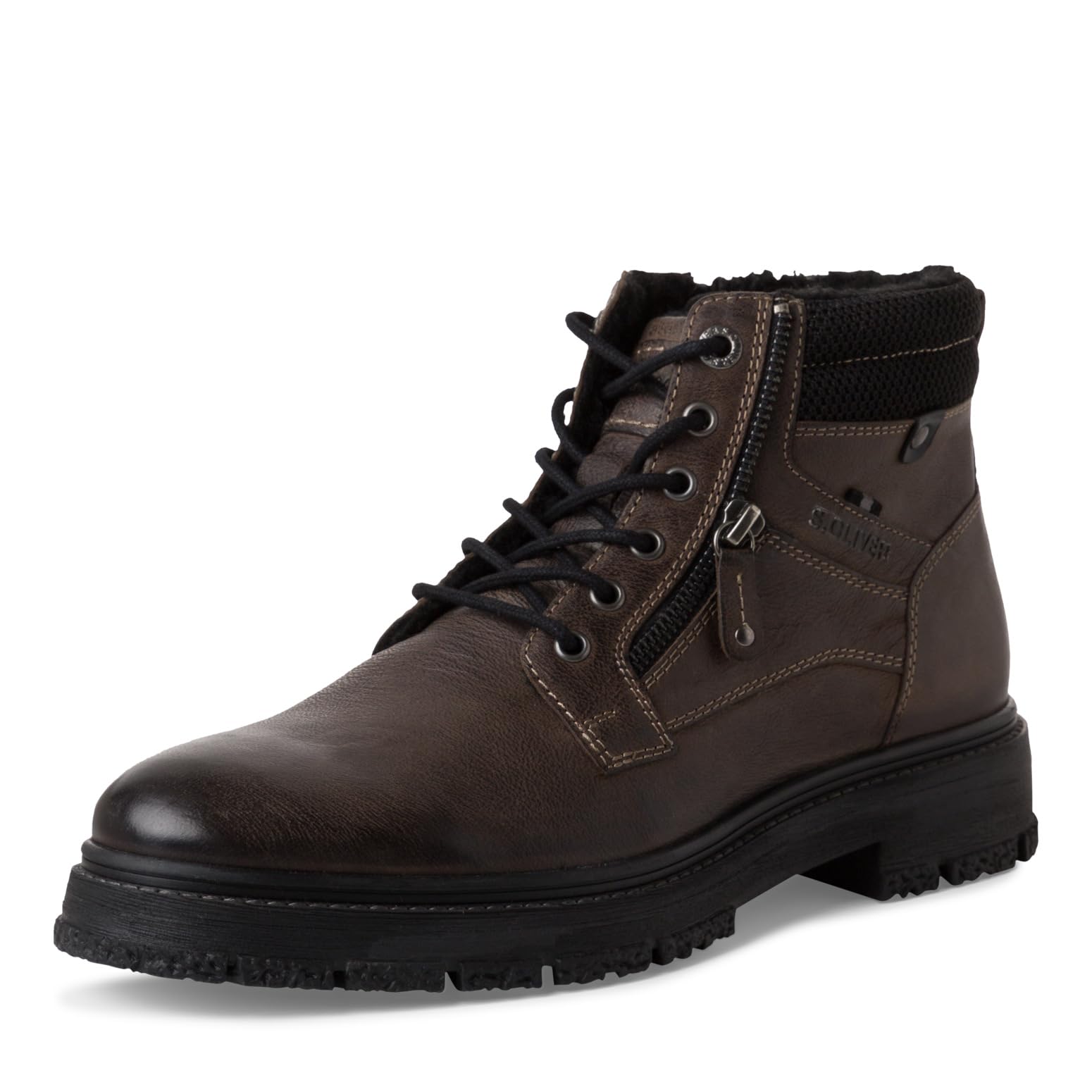 s.Oliver Men's Wl Lace Boot 5-16248-43 Snow, Darkgray, 9.5 UK