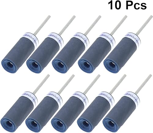 Miniatura 5 de Housoutil Kit de 10 fundas para tambores de lijado, cabezal de molienda de papel de lija de grano, herramienta de lijado de rodillo de pulido