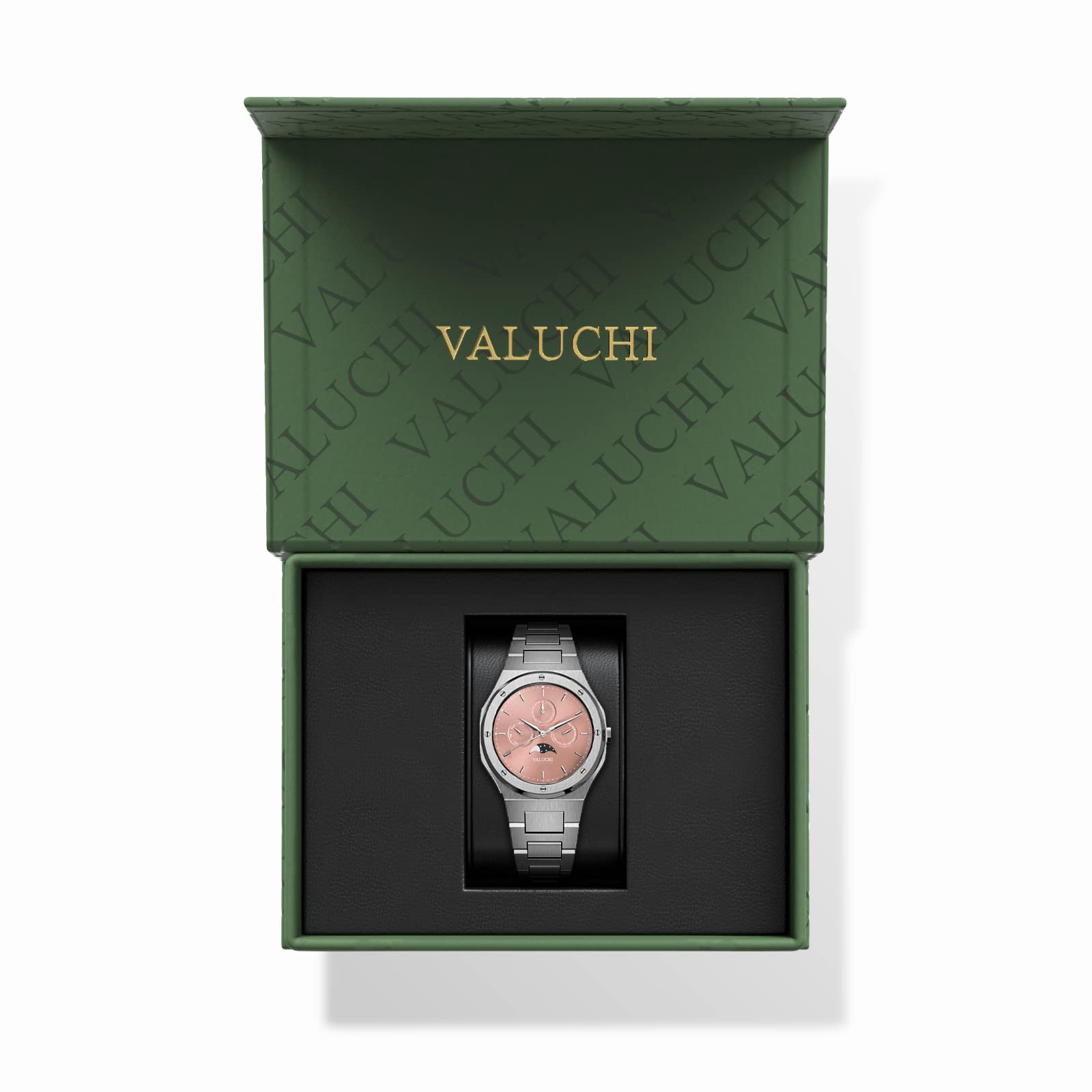 Valuchi Reloj Indicador Automático de Día y Noche con Calendario Lunar para Hombre